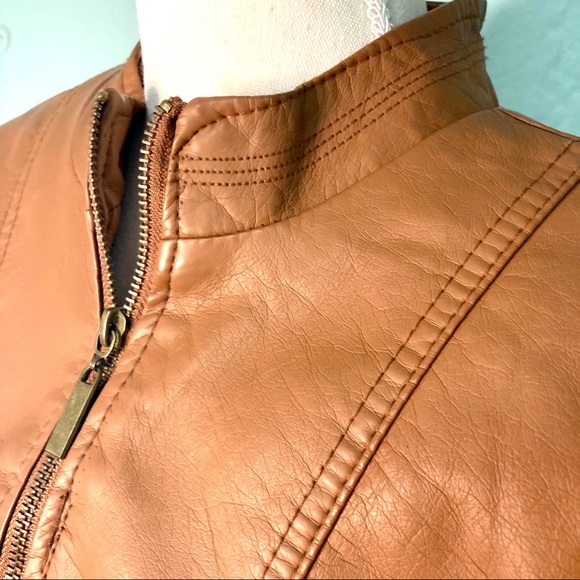 Charlotte Russe Vegan Leather Juniors Jacket, Small - Picture 6 of 12